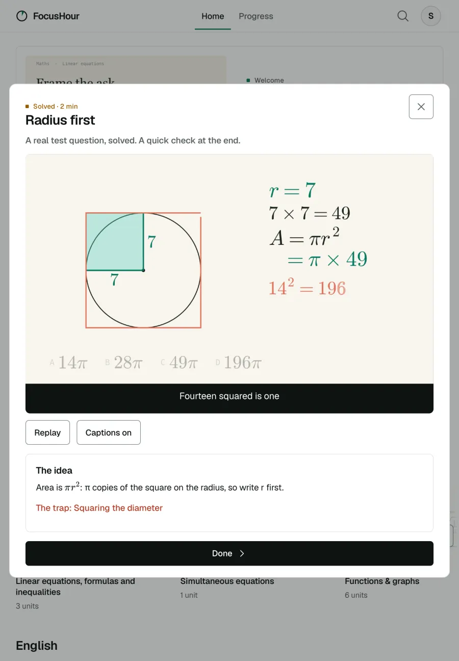 On a tablet: the same film, Radius first, on a tablet.